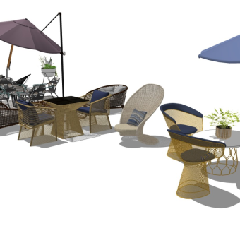 户外家具藤编椅